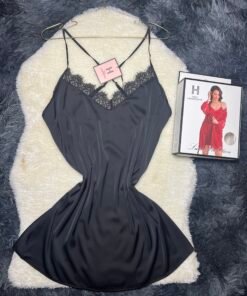 Nuisette peignoir (Noir)