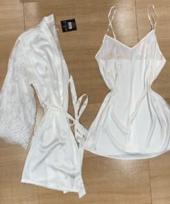 nuisette peignoir (blanc)