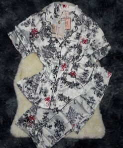 pyjama demi manche (blanc )