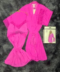 nuisette peignoir (fushia)