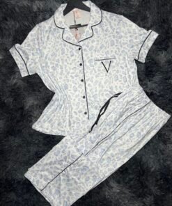 pyjama demi mache (bleu tgré)