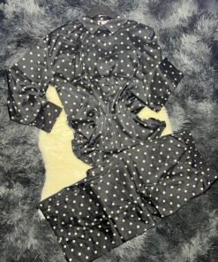 pyjama manch long (noir)