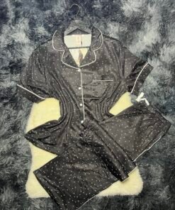 pyjama demi manche (noir)