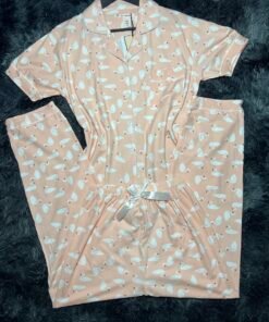 pyjama demi manche (orange canar)