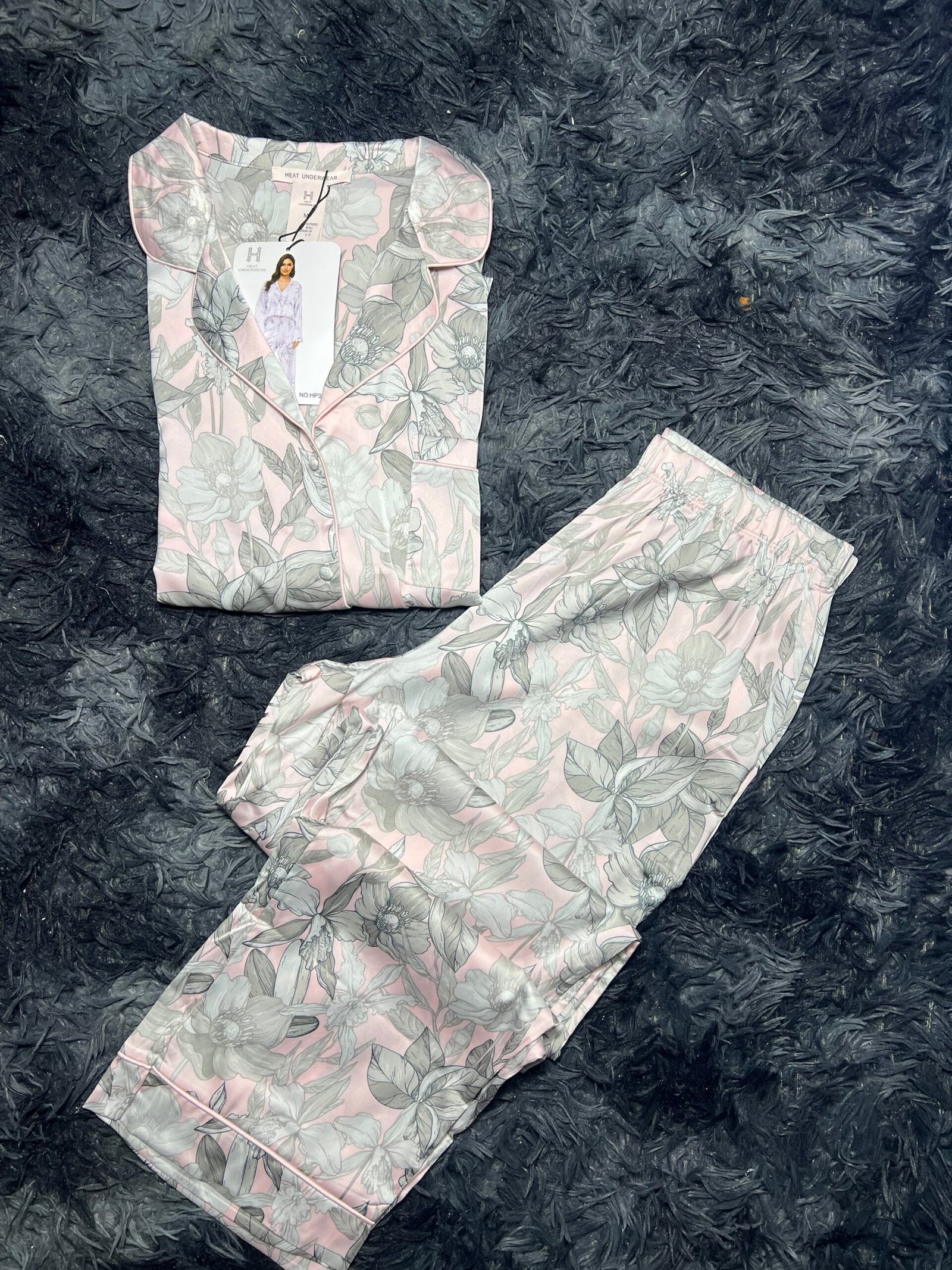 pyjama H satin HP321 (Rose) – Image 2