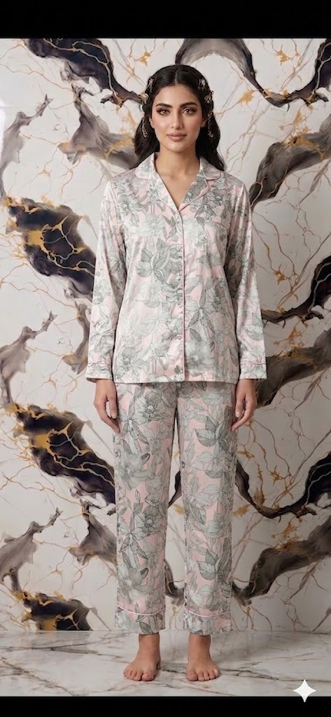 pyjama H satin HP321 (Rose)