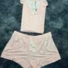 pyjama short coton (Rose)