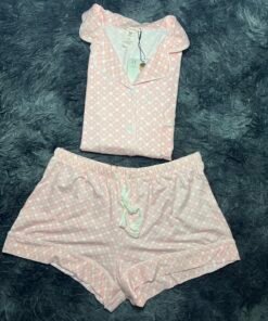 pyjama short coton (Rose)