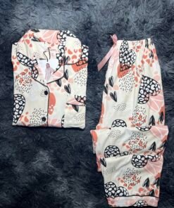 pyjama demi manche (beige 2)