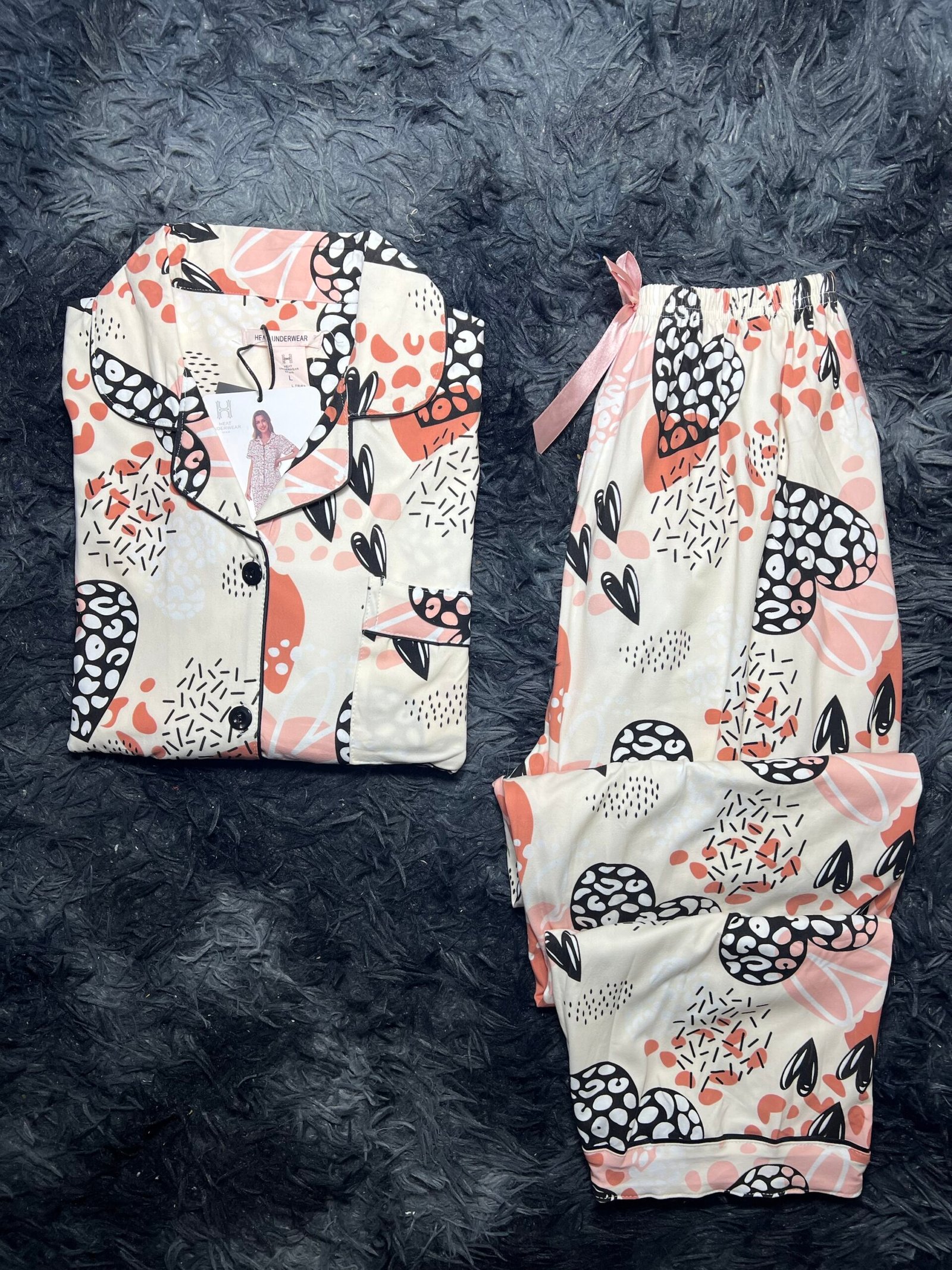 pyjama demi manche (beige 2)