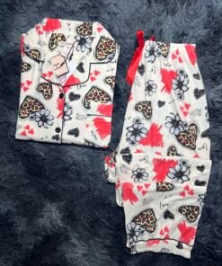 pyjama demi manche (rouge 2)