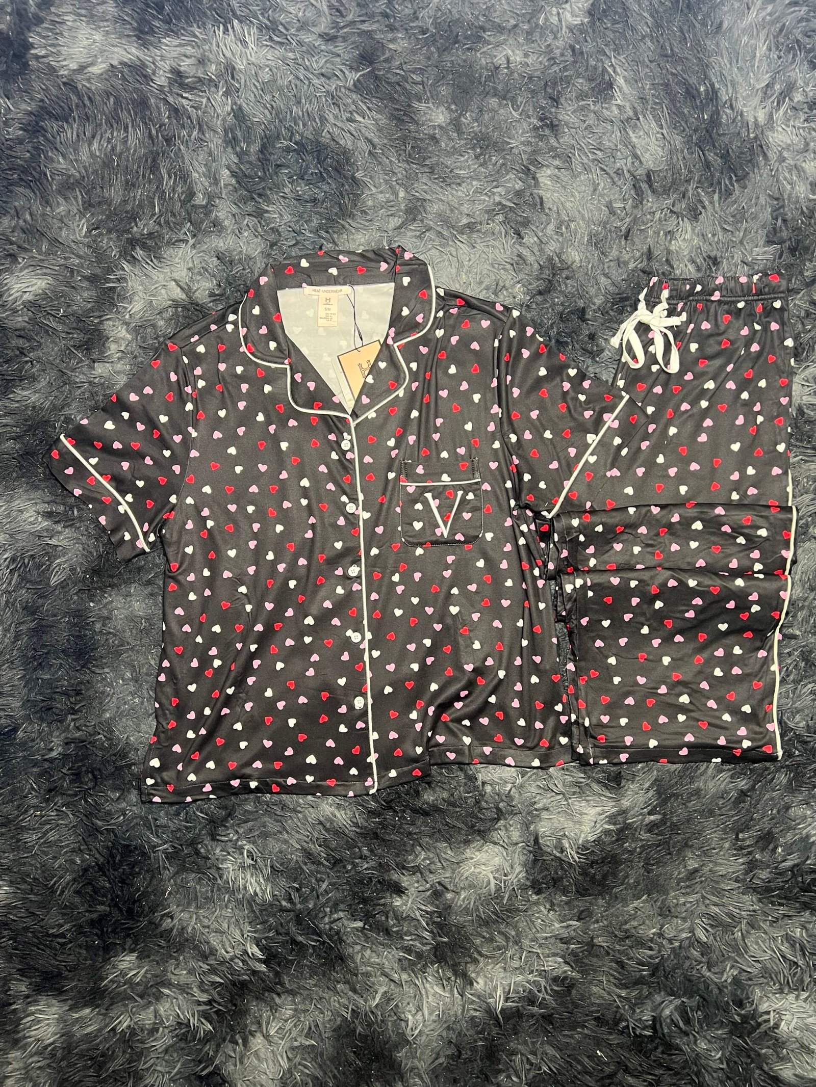 pyjama demi mache (noir) – Image 2