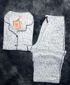 pyjama demi mache (bleu tgré)
