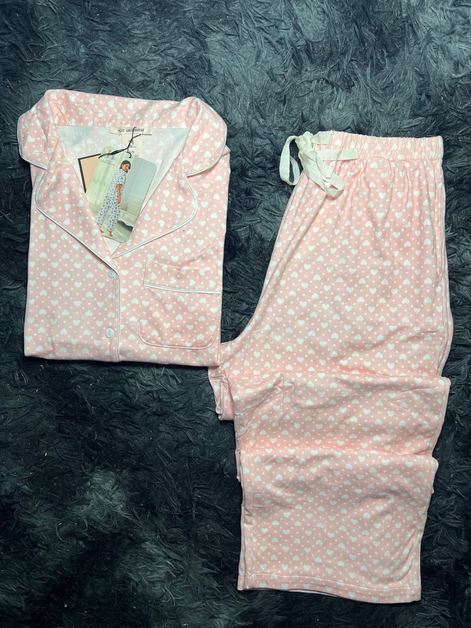 pyjama demi manche (rose)