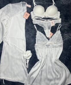 nuisette peignoir H (Blanc)