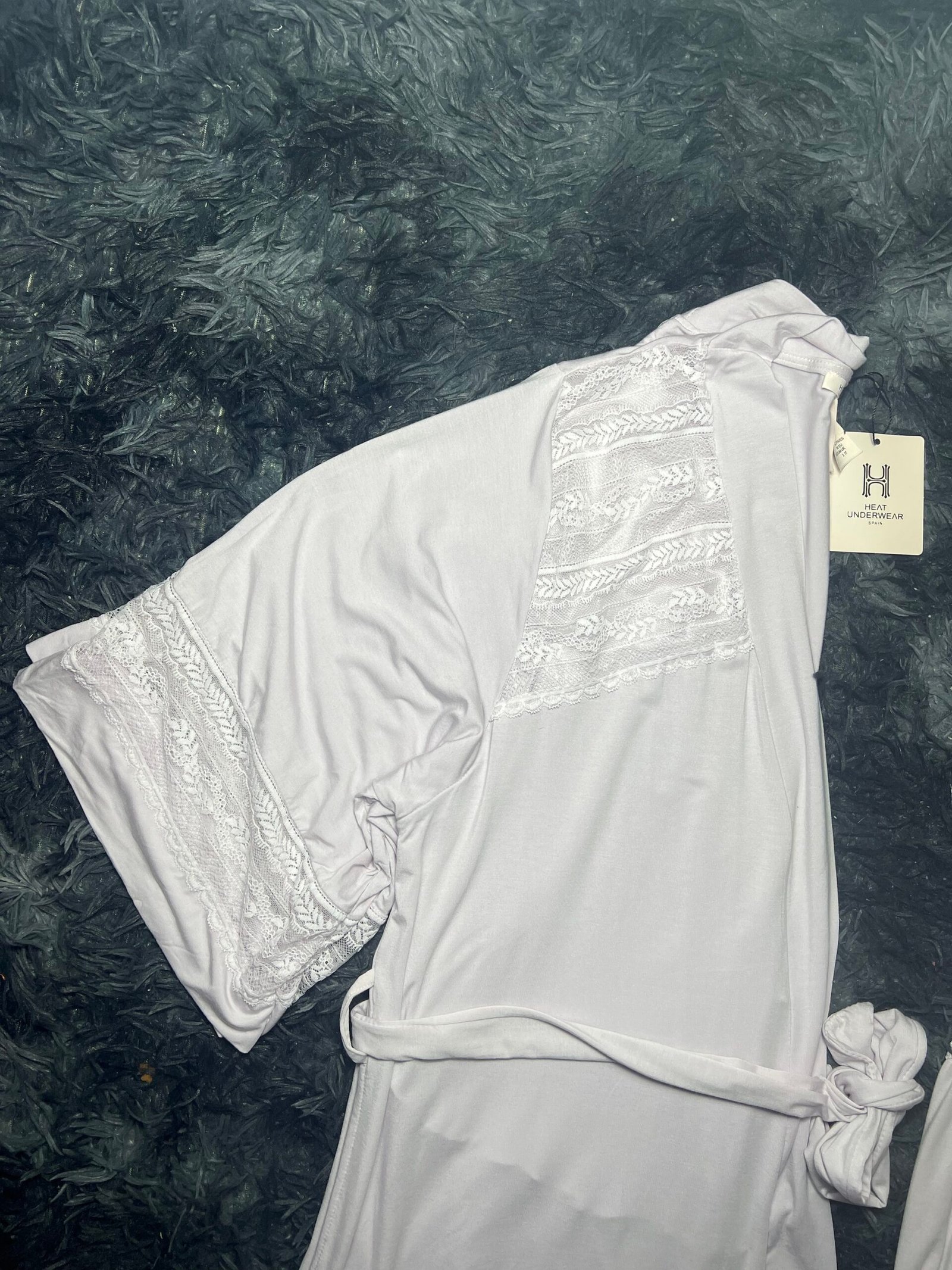 Nuisette peignoir en coton (violet claire) – Image 5