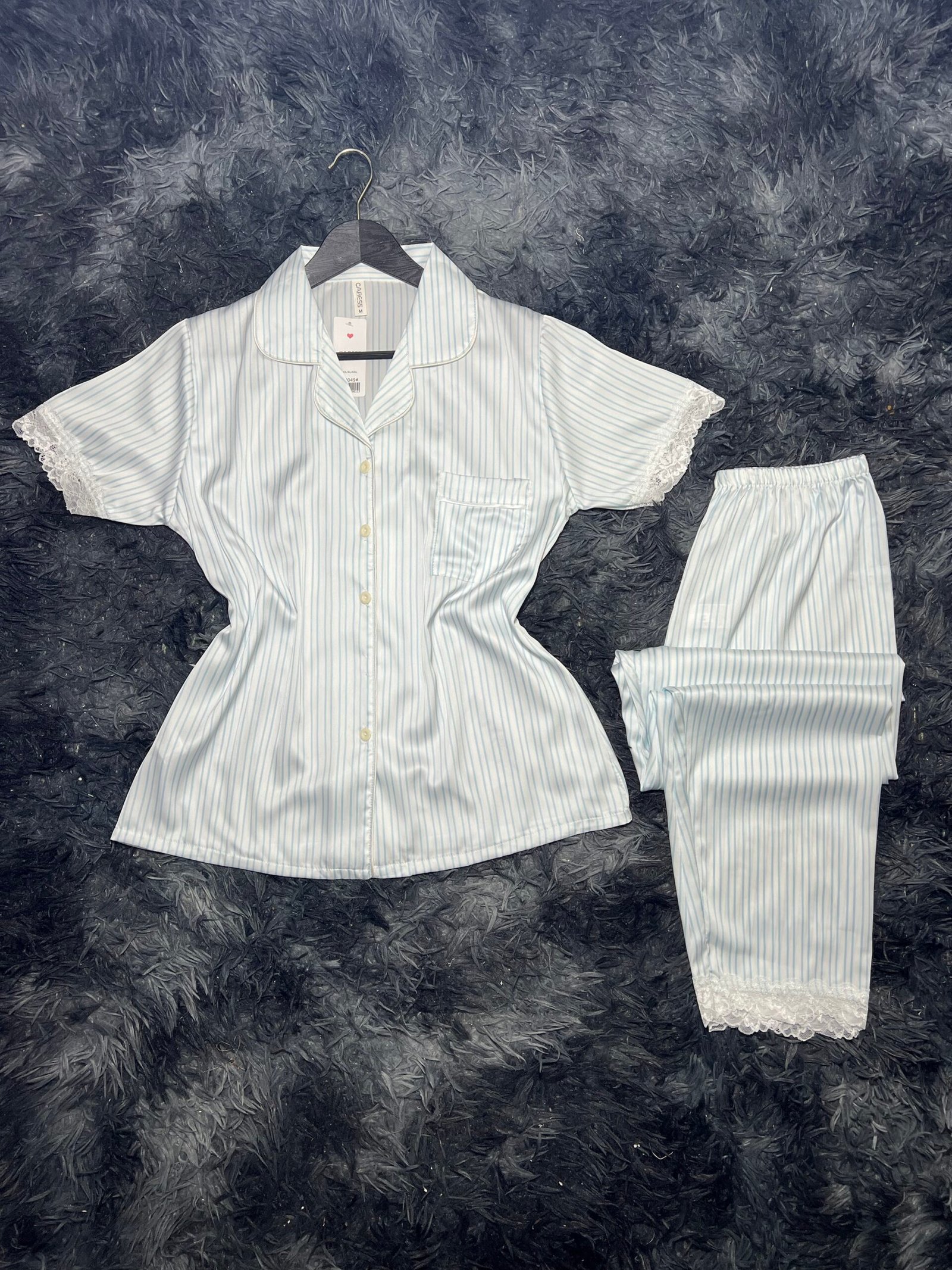 pyjama demi manche (bleu clair) – Image 2