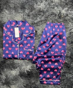 pyjama demi manche (Bleu)